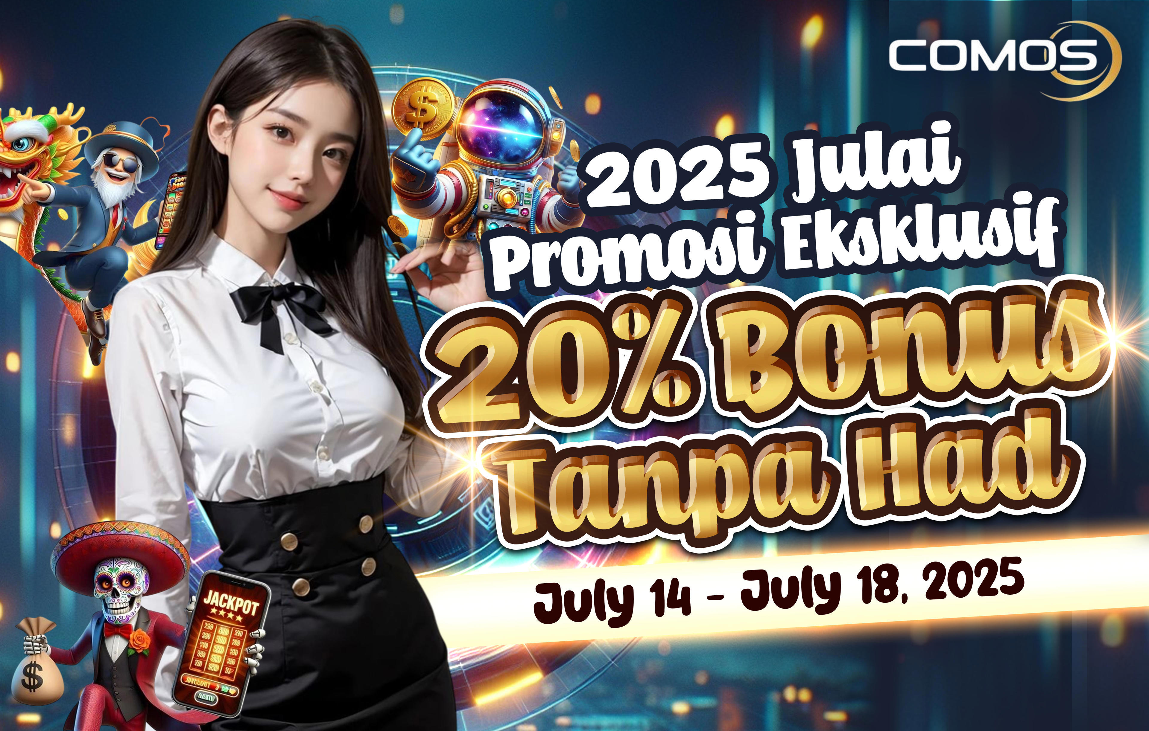 2025 Julai Promosi Eksklusif , 20% Bonus Tanpa Had !!! ( Promosi Ini Hanya Pada 14th Julai - 18th Julai 2025 )